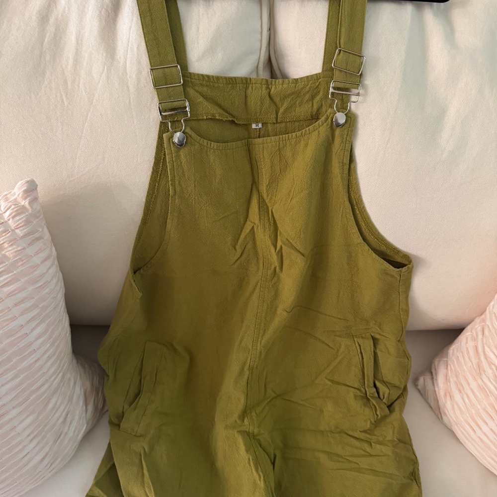 Linen overalls